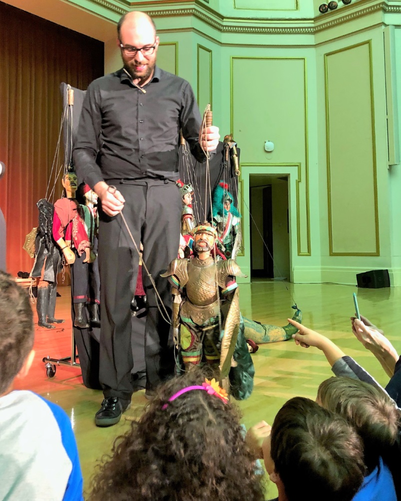 Puppets with kids