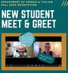 New Student Meet & Greet flier